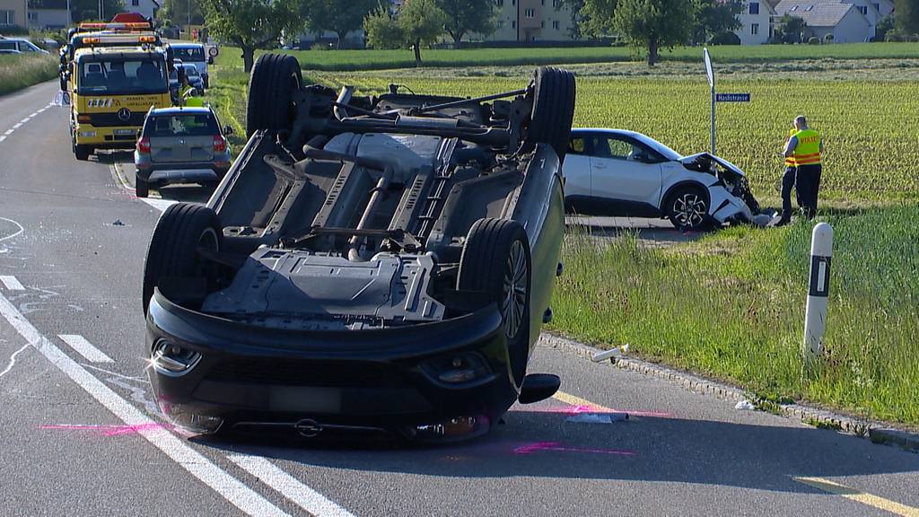 Unfall in Würenlingen durch Raserrennen - Tele M1