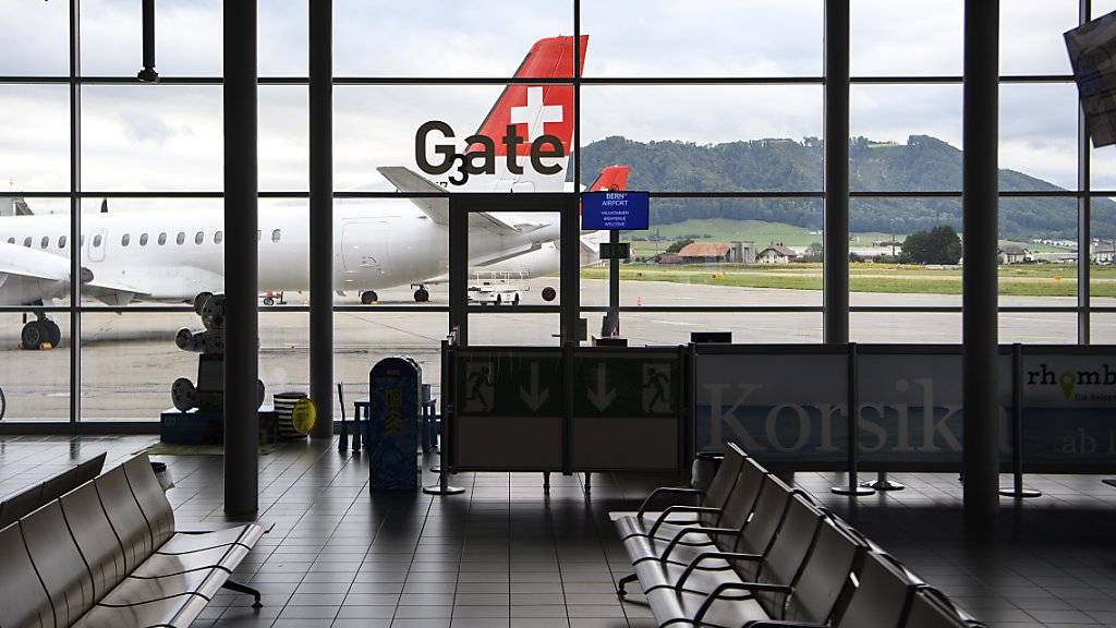 Die Leere nach dem SkyWork-Grounding hat Auswirkungen auf den Personalbestand des Flughafens Bern.