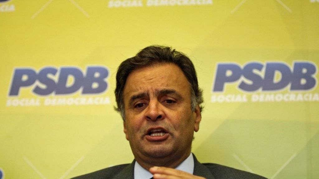 Oppositionschef Aécio Neves soll Schmiergelder angenommen haben: Die Staatsanwaltschaft will gegen den Senator ermitteln. (Archivbild)