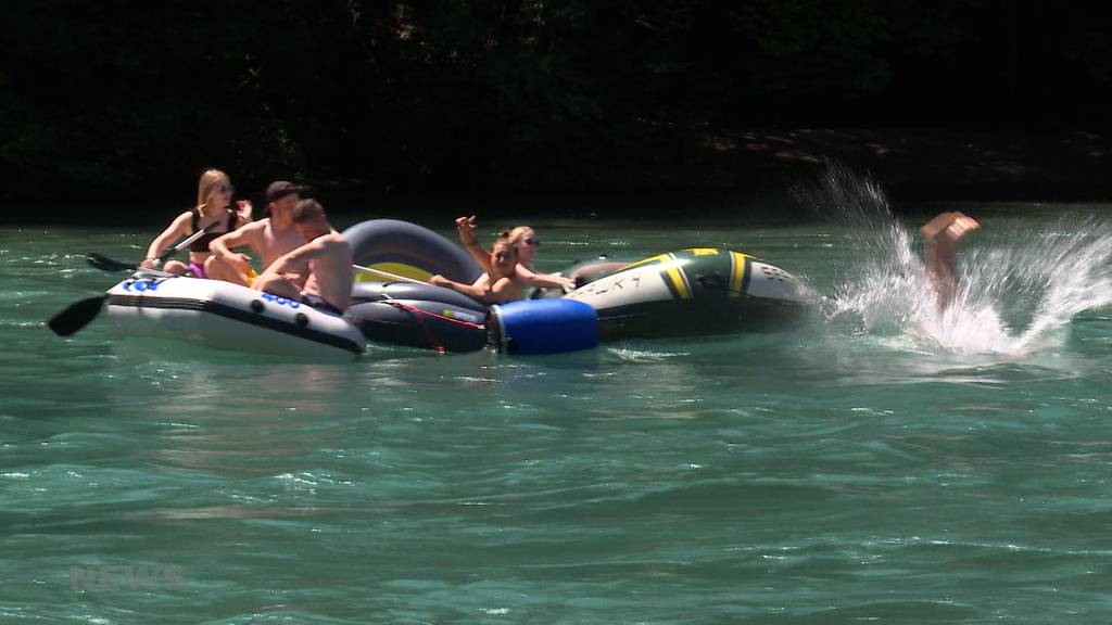 Wasserstand der Aare tief wie noch nie