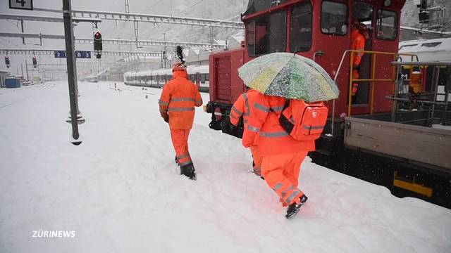 Tessin versinkt unter Neuschnee