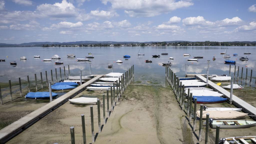 Der Bodenseepegel sinkt auf nächsten historischen Tiefstand