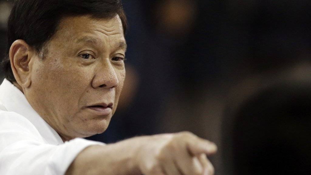 Auf seine Veranlassung hin zieht sich Manila aus dem Internationalen Strafgerichtshof (ICC) zurück: Rodrigo Duterte, Präsident der Philippinen. (Archiv)