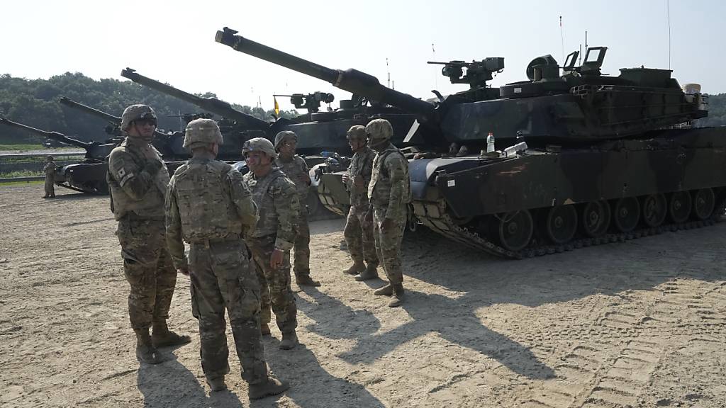 ARCHIV - Soldaten der US-Armee bei einer Übung in Südkorea. Foto: Ahn Young-joon/AP/dpa