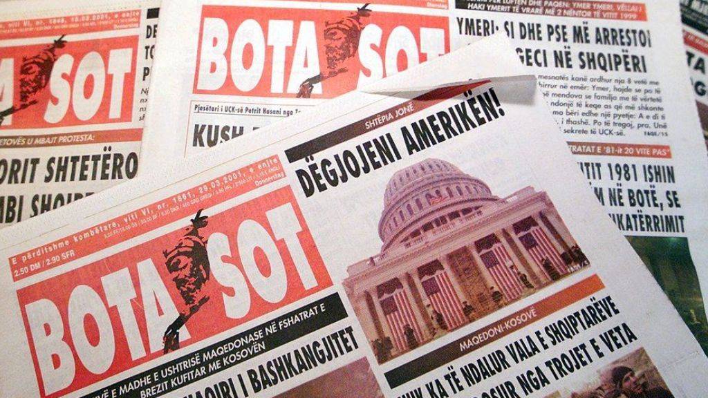 «Bota sot»: Auf der Redaktion der kosovo-albanischen Zeitung traf 2002 eine Paketbombe ein. Nur durch Zufall explodierte sie nicht. (Archivbild)