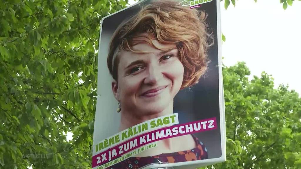 Kreativer Abstimmungskampf: Die Aargauer Grünen werben mit Nationalratskandidaten für die Klimavorlagen