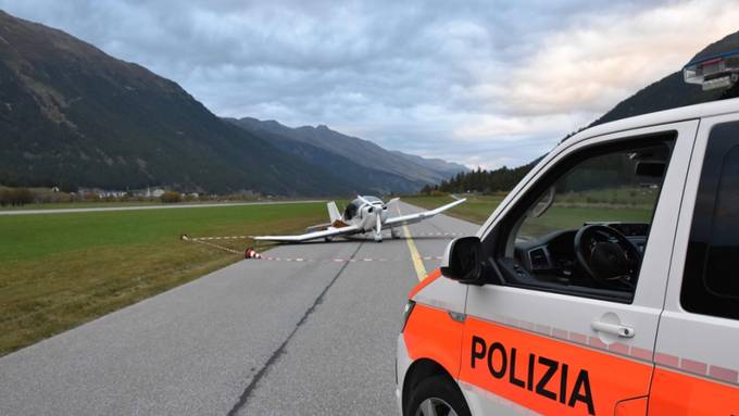 Flugzeug mit vier Insassen bei Notlandung beschädigt