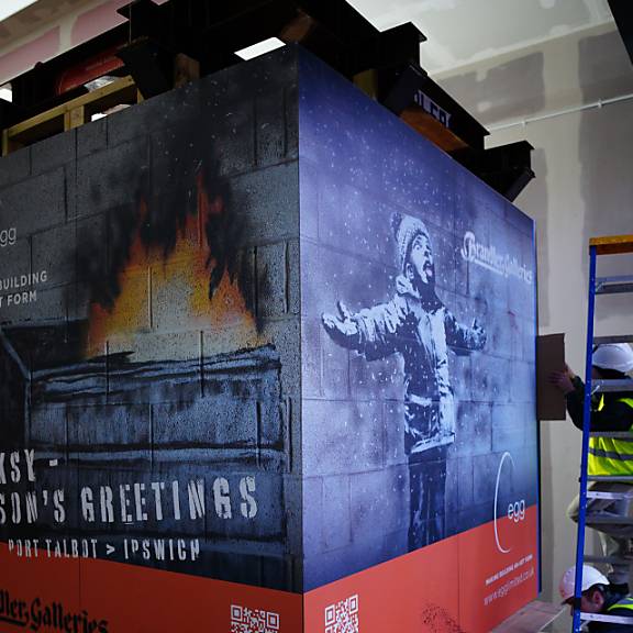 Banksy-Werk soll trotz Kritik aus Wales weggebracht werden