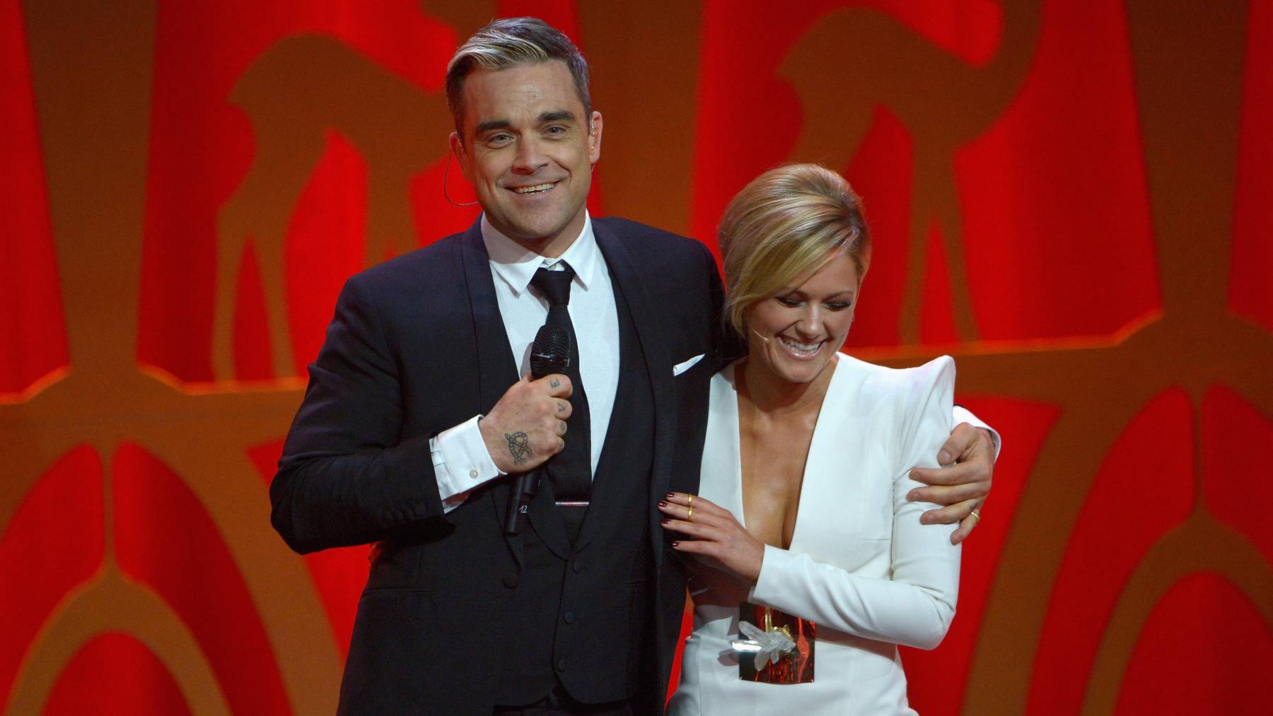 Robbie Williams und Helene Fischer