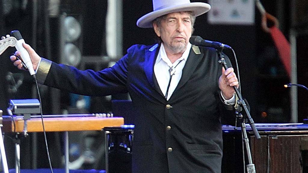 Bob Dylan bei einem Konzert in Frankreich im Juli 2012.