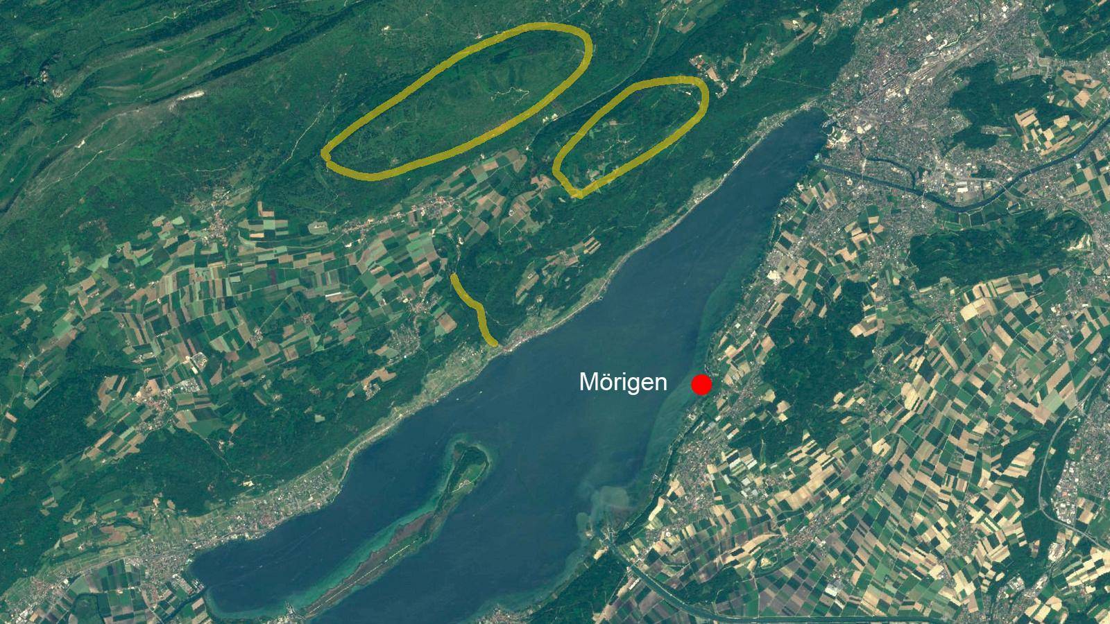 Die Pfeilspitze wurde am Bielersee entdeckt.