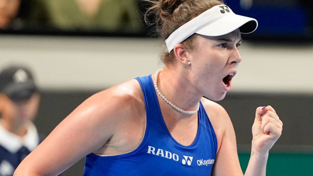 Holt im Final den entscheidenden Punkt zum Triumph gegen die Ukraine: Wimbledonsiegerin Linda Noskova