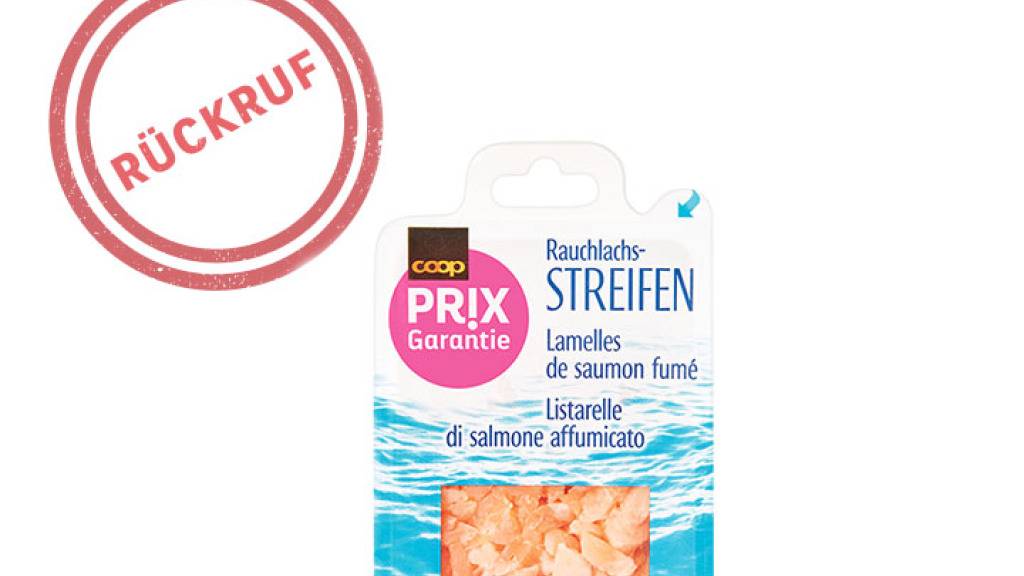 Betroffen ist der «Prix Garantie Rauchlachsstreifen» in der 180-Gramm-Packung.