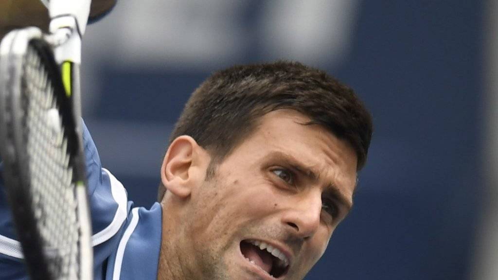 Mit Power zum sicheren Sieg: Novak Djokovic