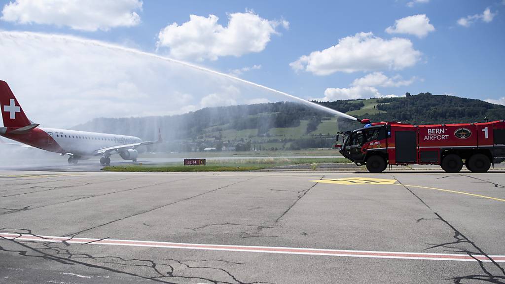 Im Juli 2020 herrschte in Bern-Belp noch Freude, als der erste FlyBAIR-Flug in Richtung Mallorca abhob.
