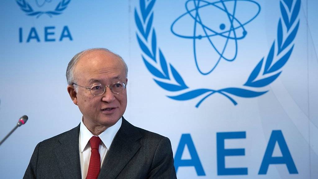IAEA-Chef Yukiya Amano spricht in Wien zu Beginn des IAEA-Gouverneursrates über verschiedene Themen.