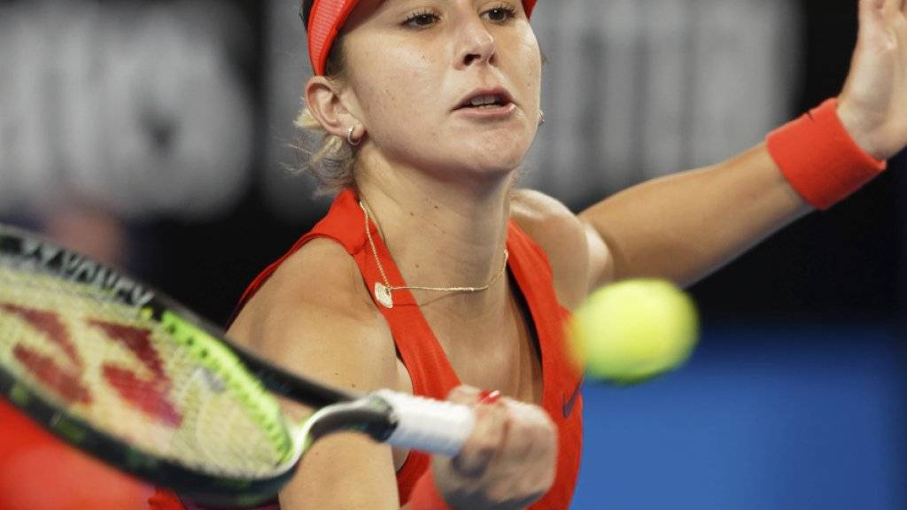 Belinda Bencic spielt sich im Hinblick auf das Australian Open in Melbourne in Form und steht beim Turnier in Hobart in den Halbfinals