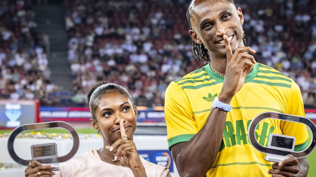 Masai Russell und Alison dos Santos liefen im Letzigrund Weltrekorde