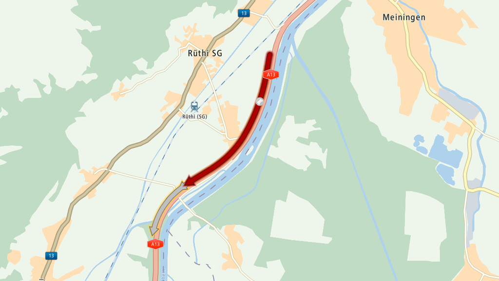 Auf der Autobahn A13 war nach einem Unfall Geduld gefragt.