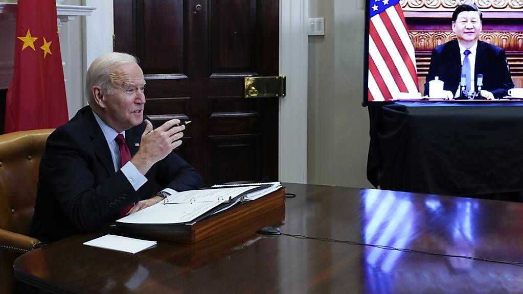 US-Präsident Joe Biden und der chinesische Staatspräsident Xi Jinping besprechen per Videokonferenz zahlreiche Themen, darunter die Lage in Taiwan.