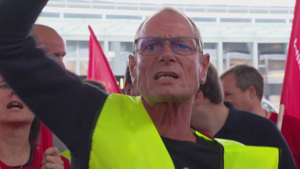 Grosser Streik für bessere Bedingungen am Flughafen Zürich