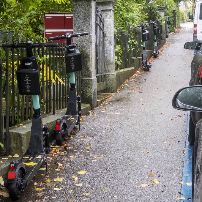 Falsch geparkte E-Trottis: Tier setzt auf den «Lerneffekt»