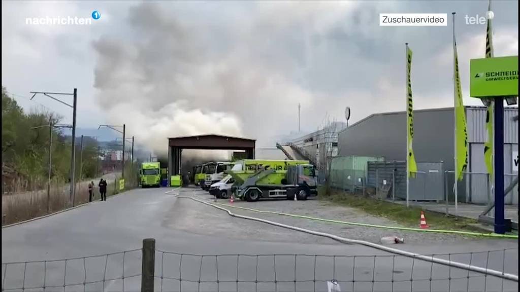 Brand in Recycling Center Kriens