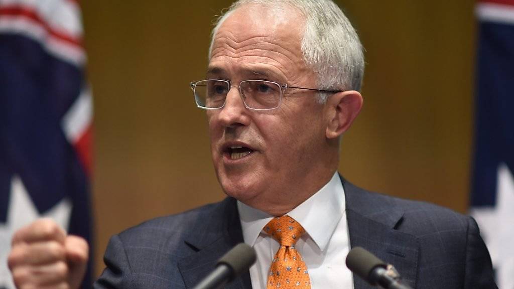 Australiens Premier Malcolm Turnbull setzt für Anfang Juli Neuwahlen an. Er ist erst seit September nach einem parteiinternen Putsch im Amt und will sich nun im Amt bestätigen lassen. (Archivbild)