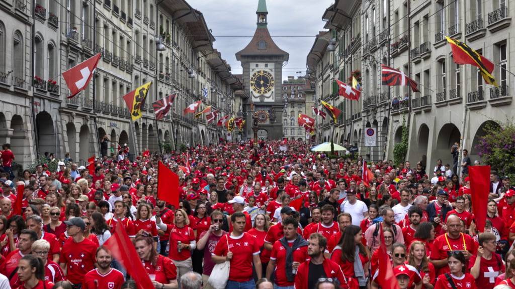 Ein Höhepunkt der ersten Woche: der Fanmarsch am vergangenen Sonntag in Bern. (Archivbild)