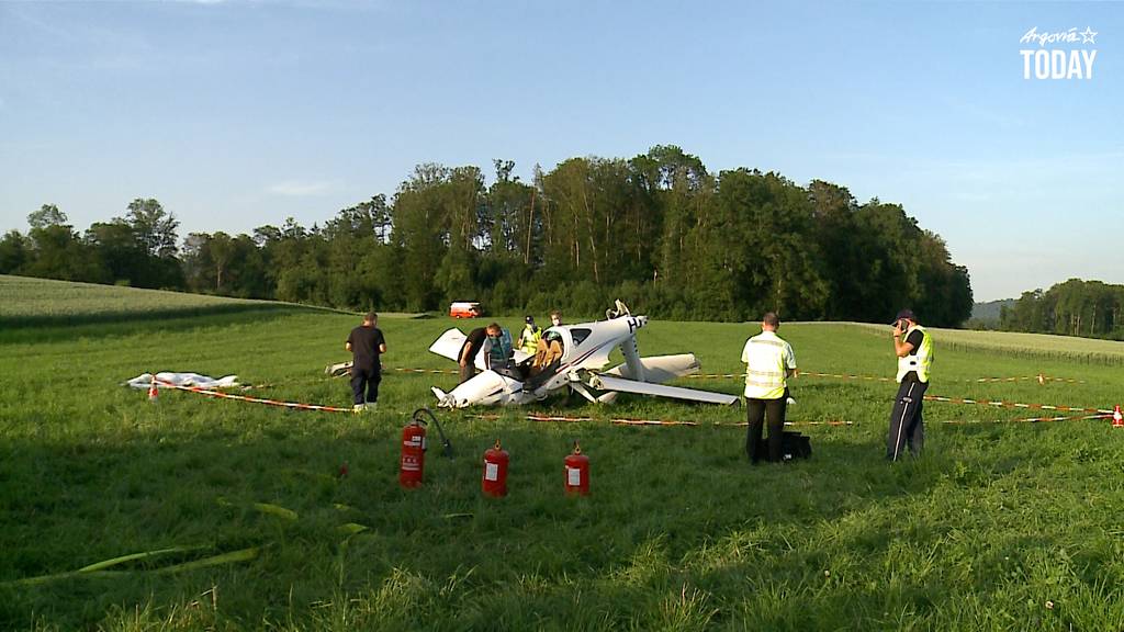 Flugzeugabsturz im Birrfeld – Pilot schwer verletzt