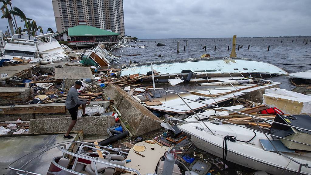 Der Hurrikan Ian hinterliess 2022 grosse Schäden in den USA. (Archivbild)