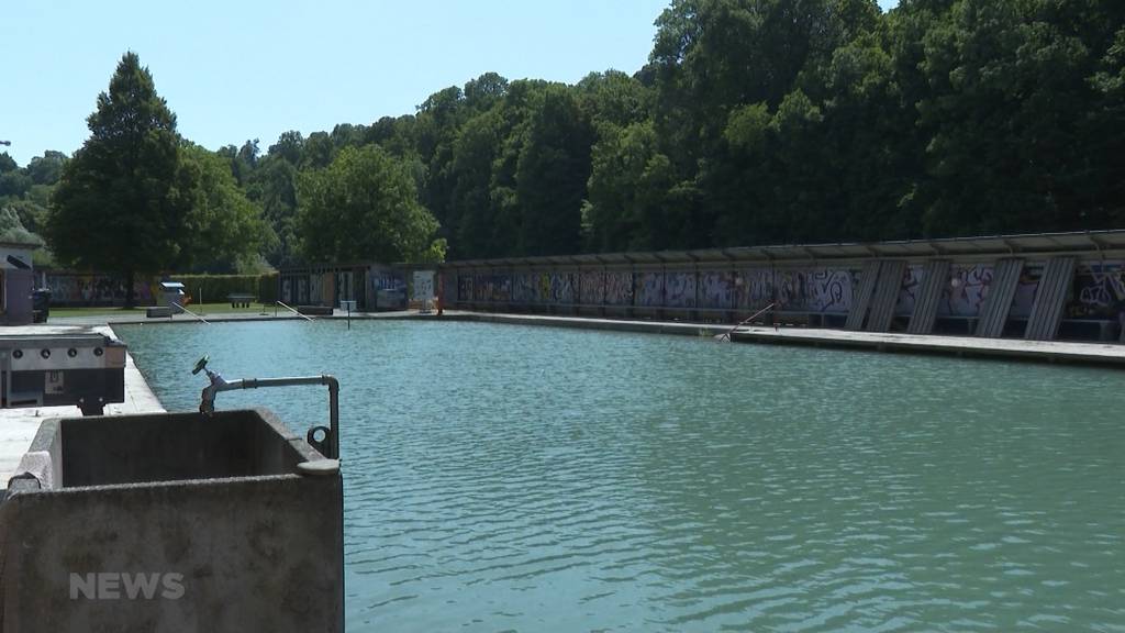 Trotz sommerlichen Temperaturen kein «sünnele» in Berner Badis