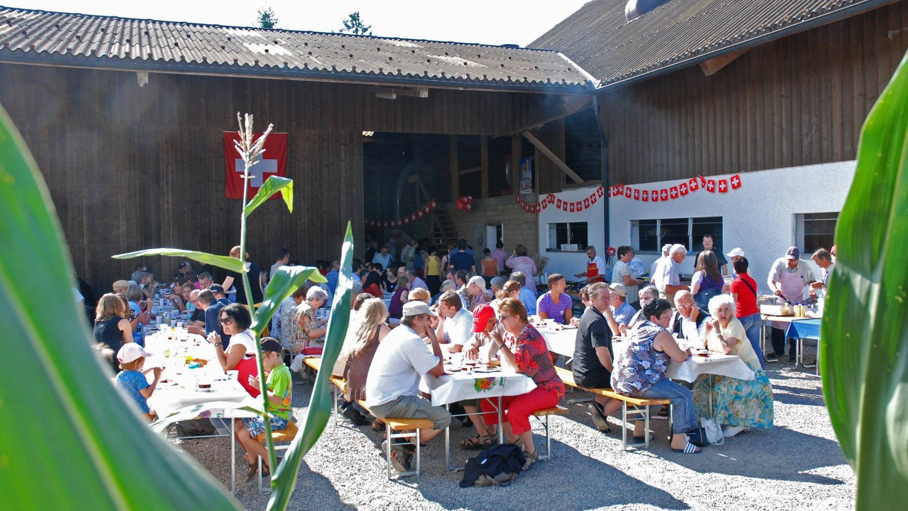 1. August: Alles bereit für den Bauernhof-Brunch