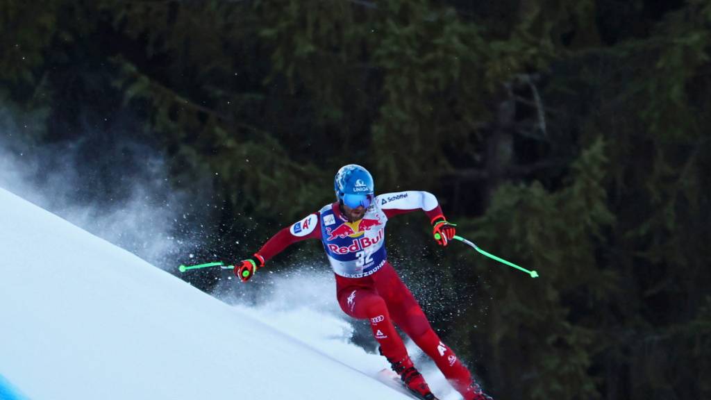 Die Jungfernfahrt auf der Streif: Am Mittwoch tastete sich Marco Schwarz an die spektakuläre Piste heran. Am Samstag in der Abfahrt steht er dennoch nicht am Start