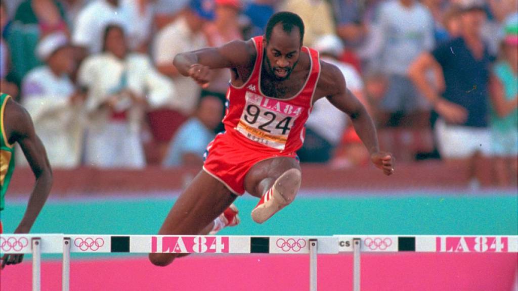 Edwin Moses an den Olympischen Spielen 1984 in Los Angeles