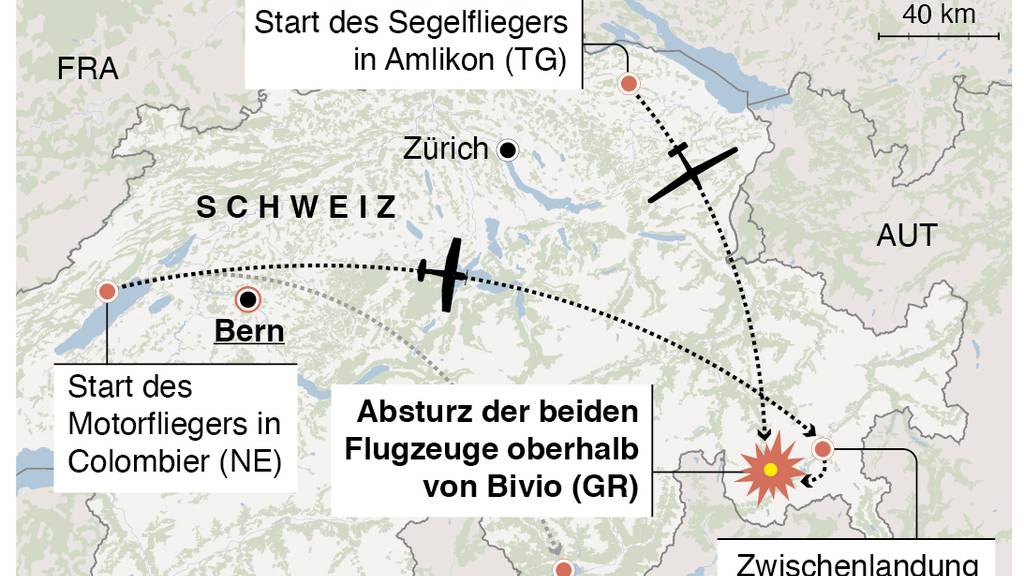 Flugzeugabstürze in Graubünden