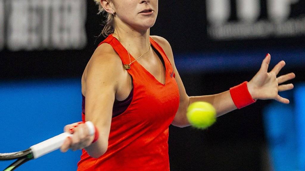 Belinda Bencic startet nach dem Sieg im Hopman Cup auch siegreich in das Turnier in Hobart