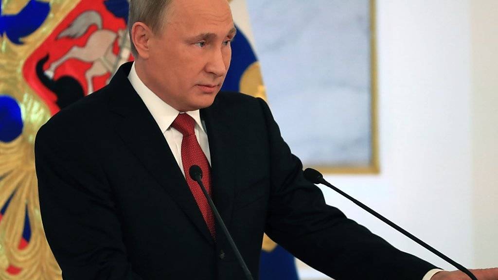 «Wir wollen keine Feinde», sagte Putin an seiner jährlichen Rede an die Nation.