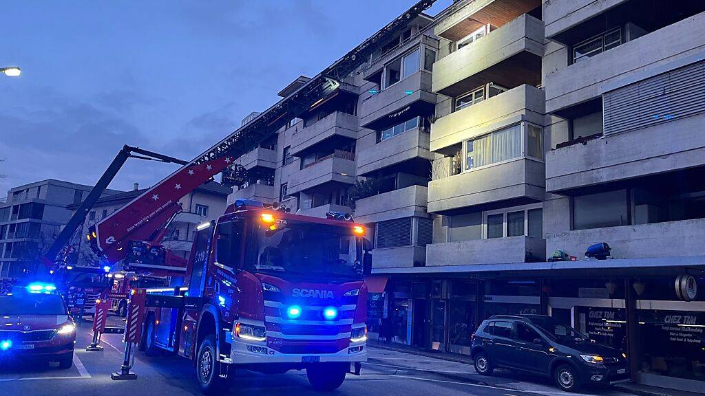 Etwa 15 Menschen nach Brand in Siders VS vorsorglich hospitalisiert