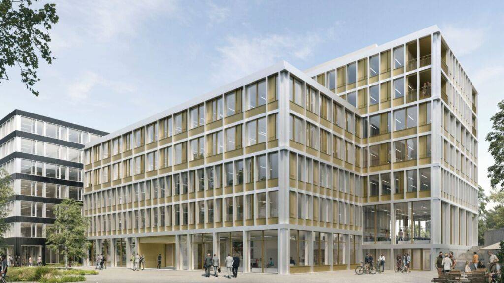 So soll das neue Pflegezentrum Xund in Rotkreuz dereinst aussehen. (Visualisierung)