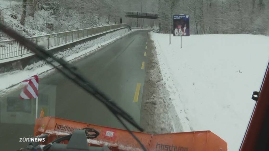 Wintereinbruch: Zürich eingeschneit