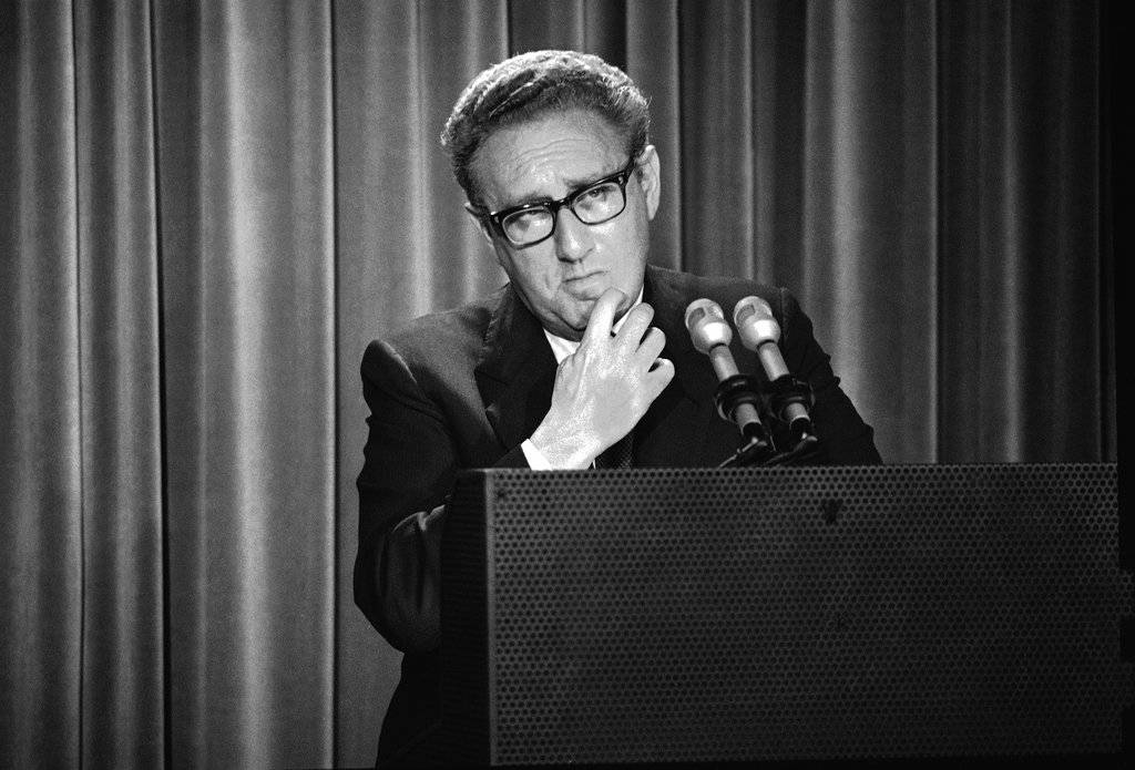 Henry Kissinger wurde 1973 für «die Herbeiführung eines Waffenstillstands im Vietnamkrieg» mit dem Nobelpreis ausgezeichnet. AP Photo/Harvey Georges