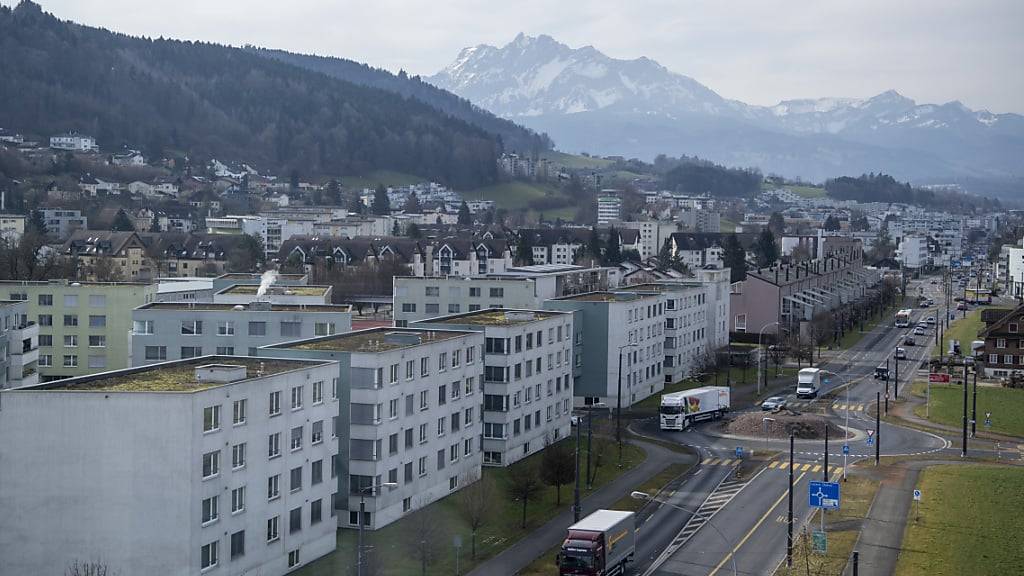 Blick auf die Gemeinde Ebikon. (Archivaufnahme)