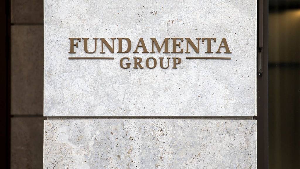 Das Logo der Fundamenta Group in Zug. (Archivaufnahme)