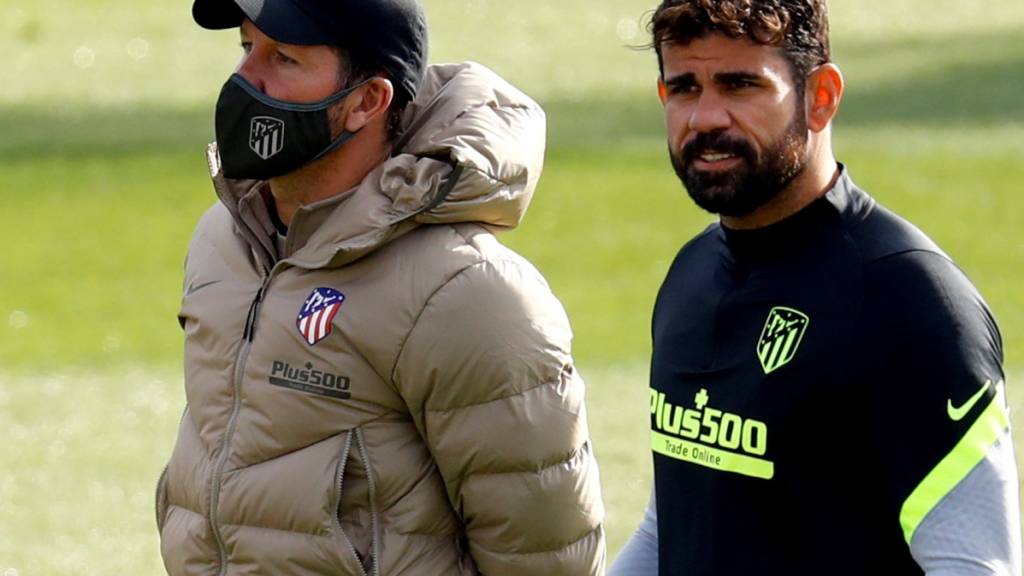 Diego Costa (rechts) und Trainer Diego Simeone haben nicht mehr das gleiche Ziel im Blick