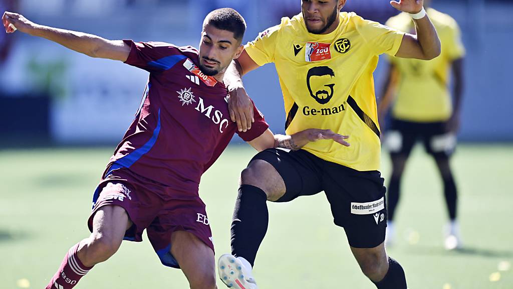 Nach einer halben Saison beim FC Schaffhausen wird der beim FC Basel engagierte Adriano Onyegbule (rechts) für die zweite Saisonhälfte an den FC Vaduz ausgeliehen