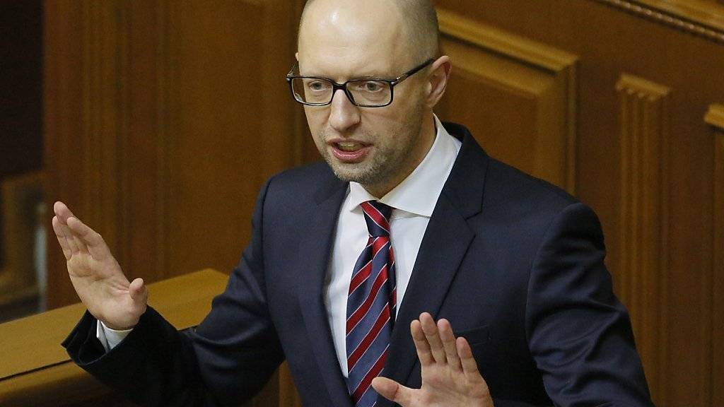 Jazenjuk warb im Parlament für seinen Kurs