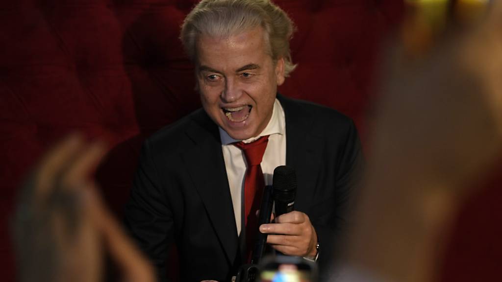 Geert Wilders, Vorsitzender der Partei für die Freiheit (PVV). Foto: Peter Dejong/AP/dpa