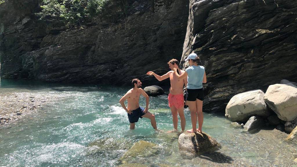 Tag 7: Abkühlung im eiskalten Bergwasser