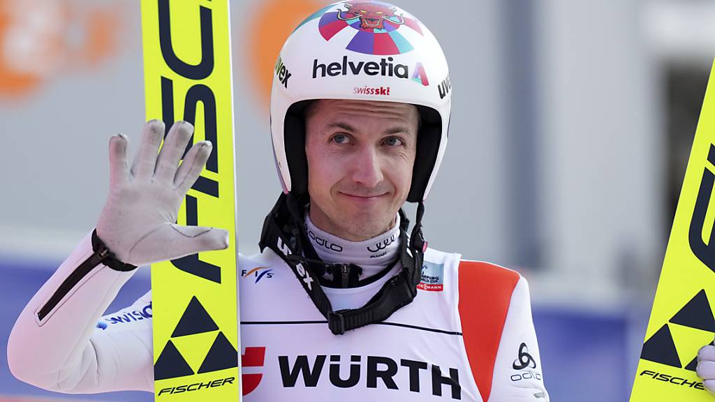 Ein zweiter Sprung, der Freude macht: Simon Ammann zeigte auf der Skiflugschanze in Oberstdorf Aufwärtstrend